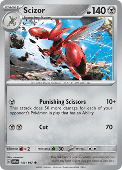 2023 Obsidian Flames Scizor #141