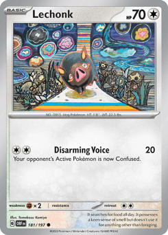 Lechonk Obsidian Flames card