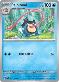 Palpitoad Obsidian Flames card