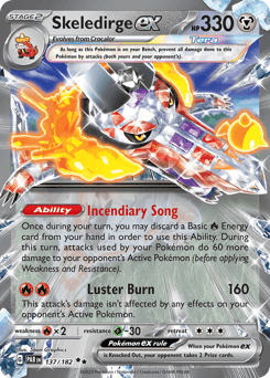 Skeledirge ex Paradox Rift card