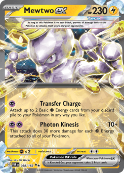2023 Paradox Rift Mewtwo ex #58