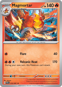 2024 Paldean Fates Magmortar #10