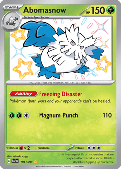 Abomasnow Paldean Fates card