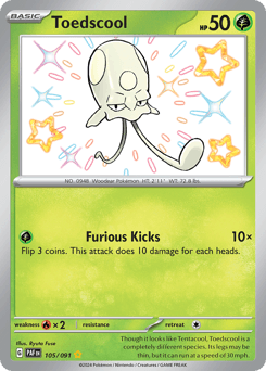 Toedscool Paldean Fates card