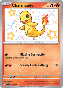 Charmander Paldean Fates card