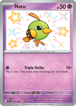Natu Paldean Fates card