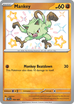 Mankey Paldean Fates card