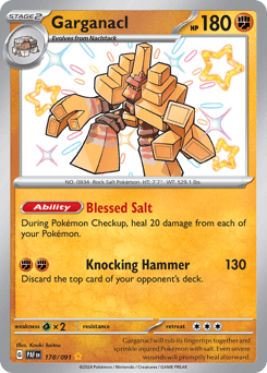 Garganacl Paldean Fates card