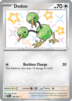 Doduo Paldean Fates card
