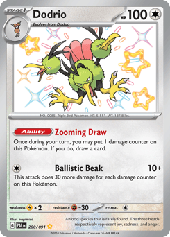 Dodrio Paldean Fates card