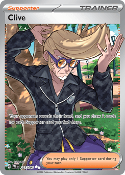 Clive Paldean Fates card
