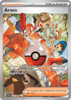 Arven Paldean Fates card