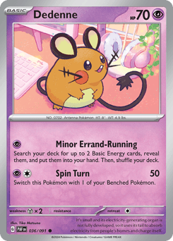 2024 Paldean Fates Dedenne #36