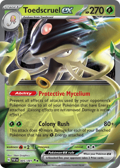 Toedscruel ex Paldean Fates card