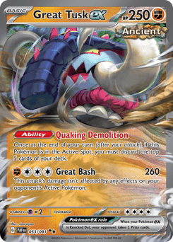 2024 Paldean Fates Great Tusk ex #53