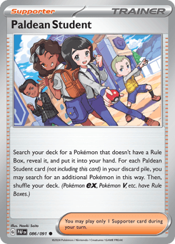 Paldean Student Paldean Fates card