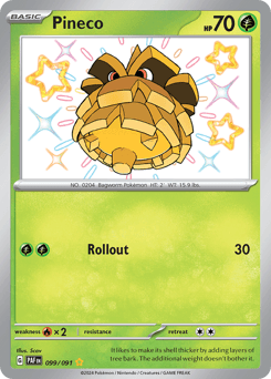 Pineco Paldean Fates card