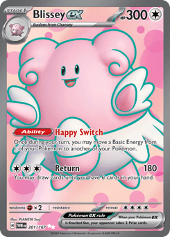 Blissey ex Twilight Masquerade card