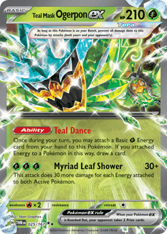 Teal Mask Ogerpon ex Twilight Masquerade card