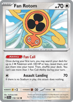 Fan Rotom Stellar Crown card