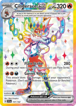 Cinderace ex Stellar Crown card