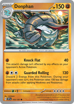 2024 Surging Sparks Donphan #103