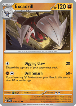 2024 Surging Sparks Excadrill #109