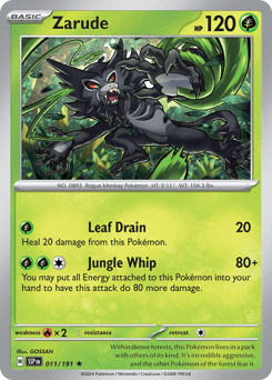 Zarude Surging Sparks card