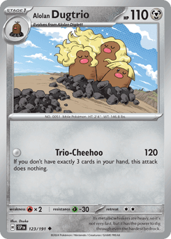 Alolan Dugtrio Surging Sparks card