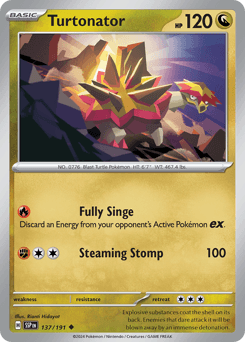 2024 Surging Sparks Turtonator #137