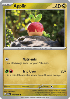 Applin Surging Sparks card