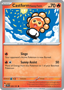 2024 Surging Sparks Castform Sunny Form #20