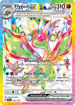 Flygon ex Surging Sparks card