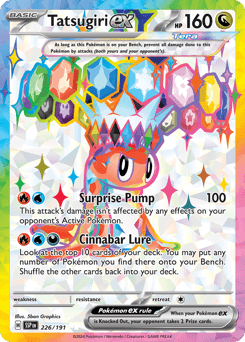 2024 Surging Sparks Tatsugiri ex #226