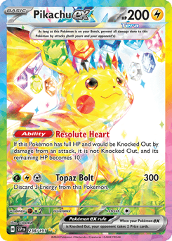 Pikachu-EX Surging Sparks card