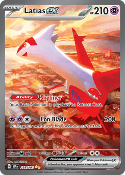 Latias-EX Surging Sparks card