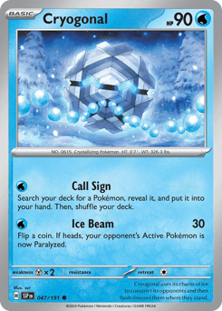 2024 Surging Sparks Cryogonal #47