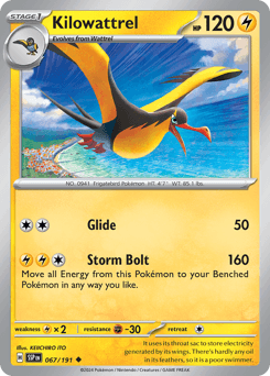 Kilowattrel Surging Sparks card