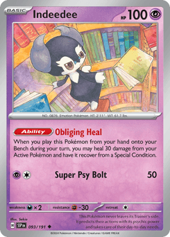 Indeedee Surging Sparks card