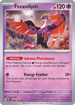 2025 Prismatic Evolutions Fezandipiti #45