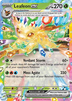 Leafeon ex Prismatic Evolutions card