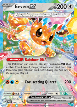 Eevee ex Prismatic Evolutions card