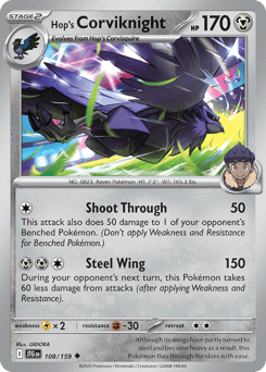 2025 Journey Together Hop's Corviknight #108