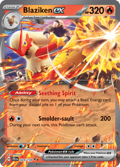 Blaziken ex Journey Together card