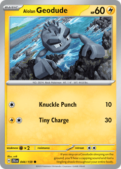 Alolan Geodude Journey Together card