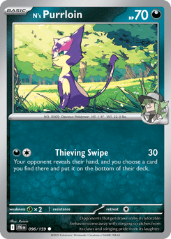 2025 Journey Together N's Purrloin #96