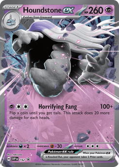 2023 Scarlet & Violet Black Star Promos Houndstone ex #162