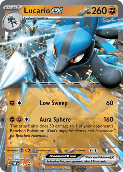 Lucario-EX Scarlet & Violet Black Star Promos card