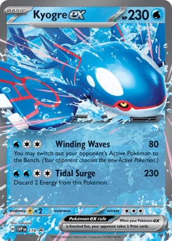 Kyogre ex Scarlet & Violet Promos card