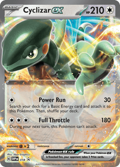 2023 Scarlet & Violet Black Star Promos Cyclizar ex #18